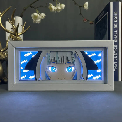 Anime Paper Cut Light - Warrior Desktop Decoration