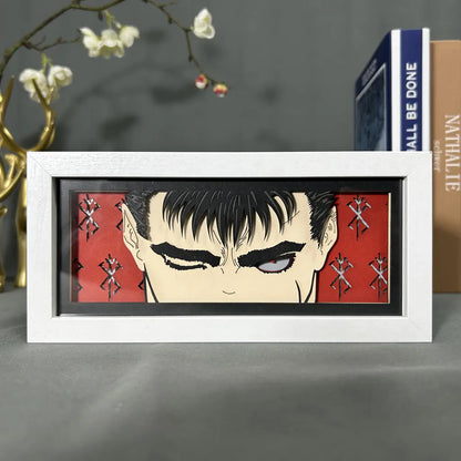 Anime Paper Cut Light - Warrior Desktop Decoration