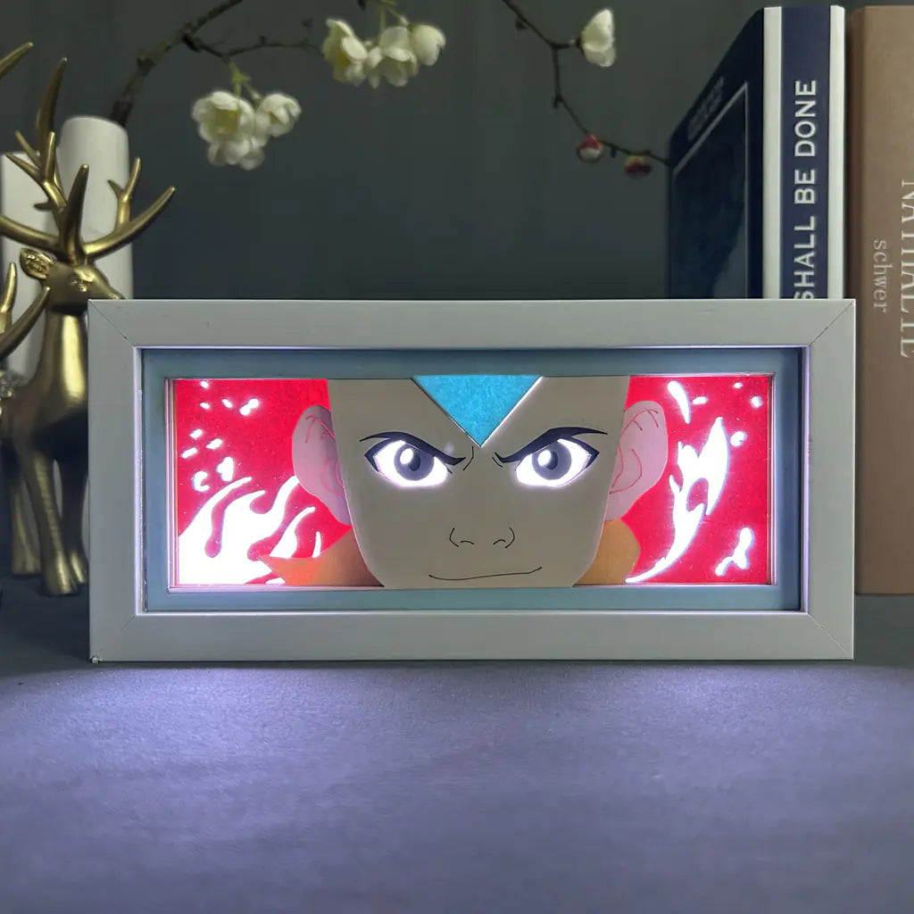 Anime Paper Cut Light - Warrior Desktop Decoration