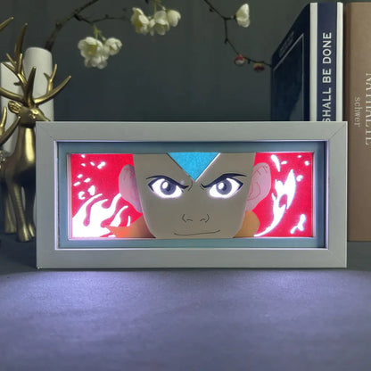 Anime Paper Cut Light - Warrior Desktop Decoration