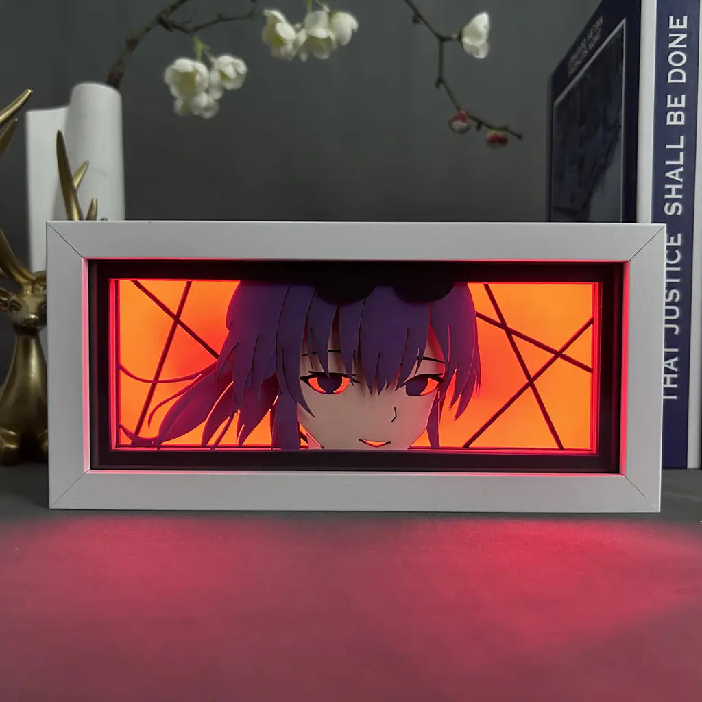 Anime Paper Cut Light - Warrior Desktop Decoration