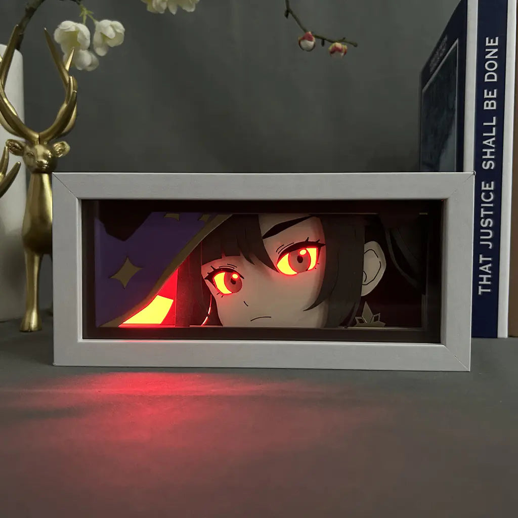 Anime Paper Cut Light - Warrior Desktop Decoration