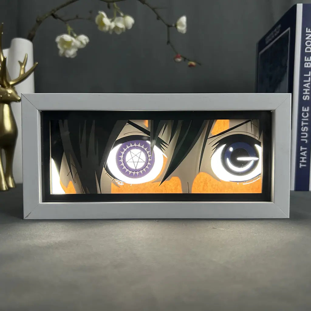 Anime Paper Cut Light - Warrior Desktop Decoration