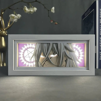 Anime Paper Cut Light - Warrior Desktop Decoration
