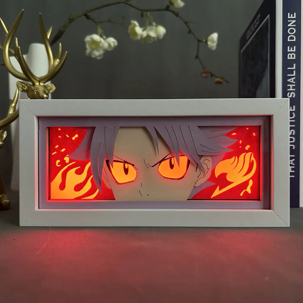 Anime Paper Cut Light - Warrior Desktop Decoration