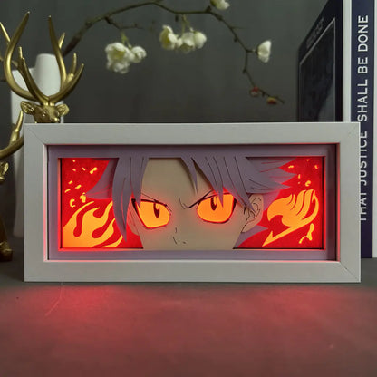 Anime Paper Cut Light - Warrior Desktop Decoration