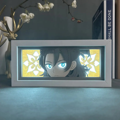 Anime Paper Cut Light - Warrior Desktop Decoration