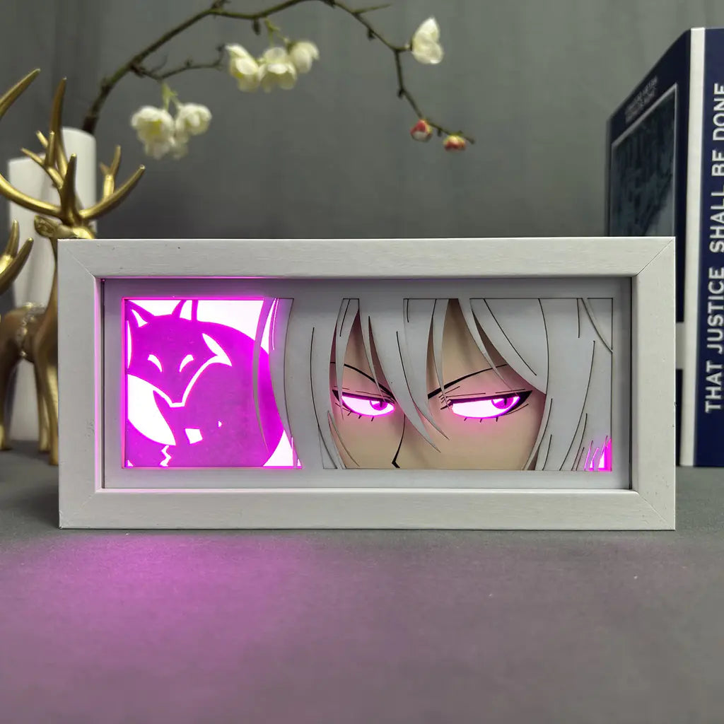 Anime Paper Cut Light - Warrior Desktop Decoration