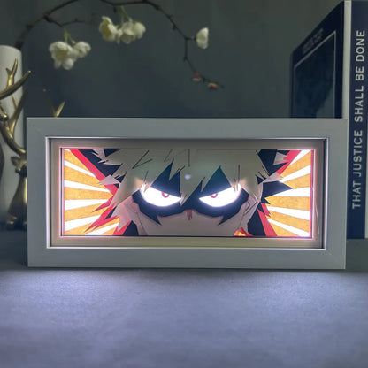 Anime Paper Cut Light - Warrior Desktop Decoration