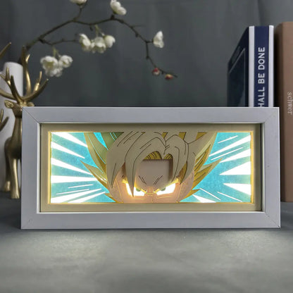 Anime Paper Cut Light - Warrior Desktop Decoration