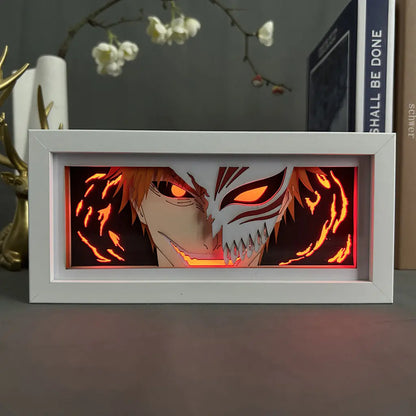 Anime Paper Cut Light - Warrior Desktop Decoration