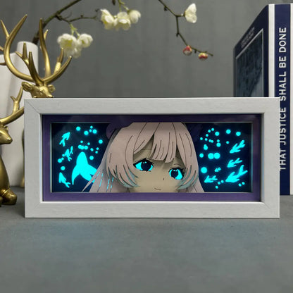 Anime Paper Cut Light - Warrior Desktop Decoration