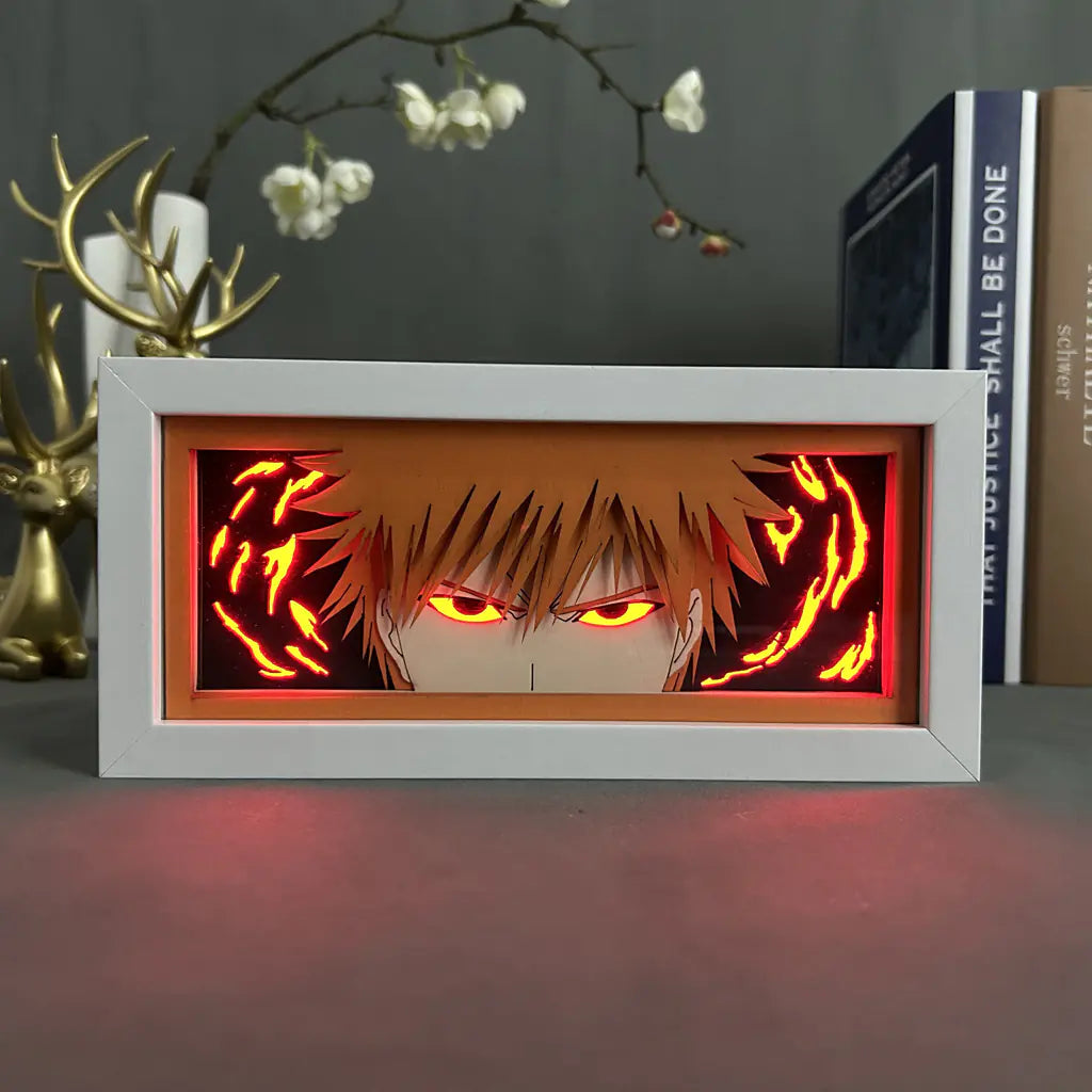 Anime Paper Cut Light - Warrior Desktop Decoration