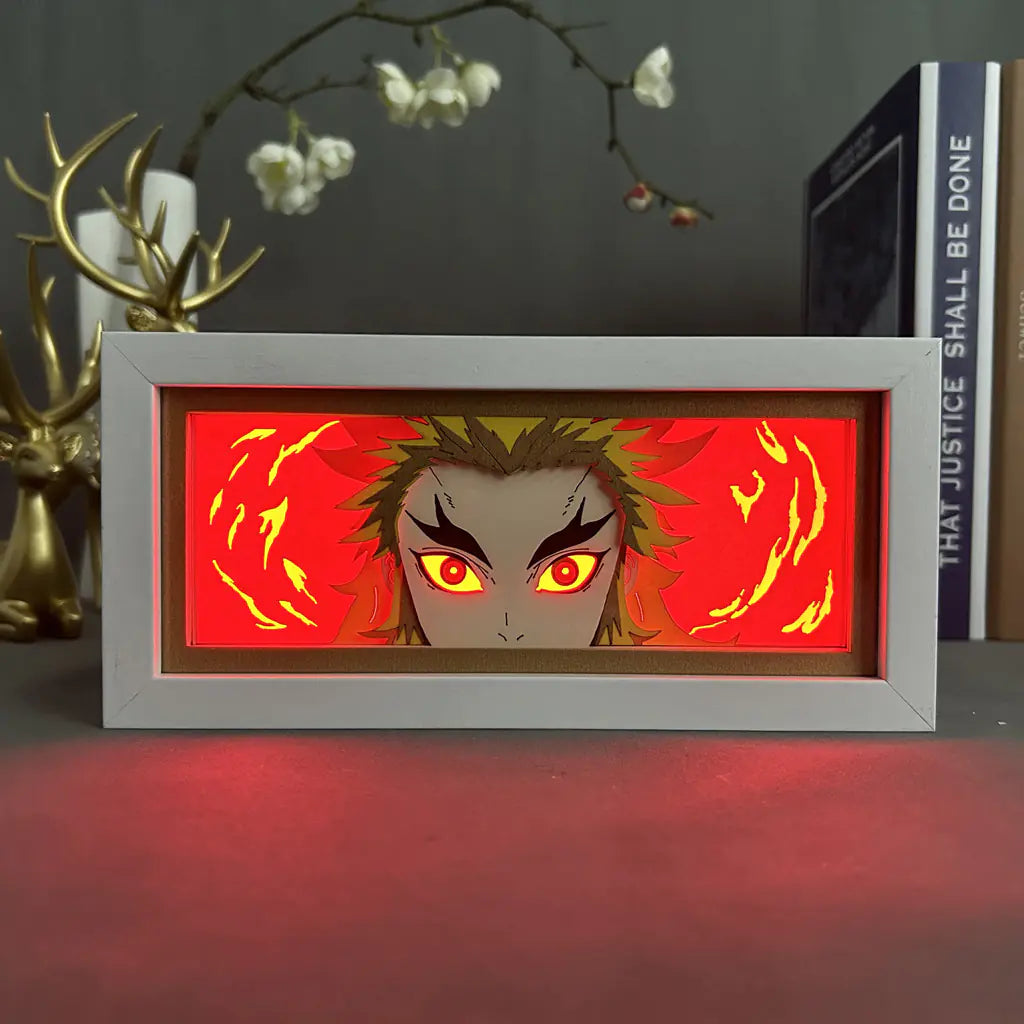 Anime Paper Cut Light - Warrior Desktop Decoration