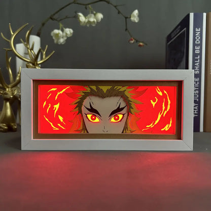 Anime Paper Cut Light - Warrior Desktop Decoration