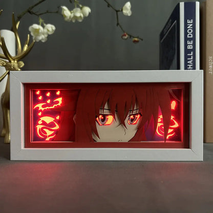 Anime Paper Cut Light - Warrior Desktop Decoration